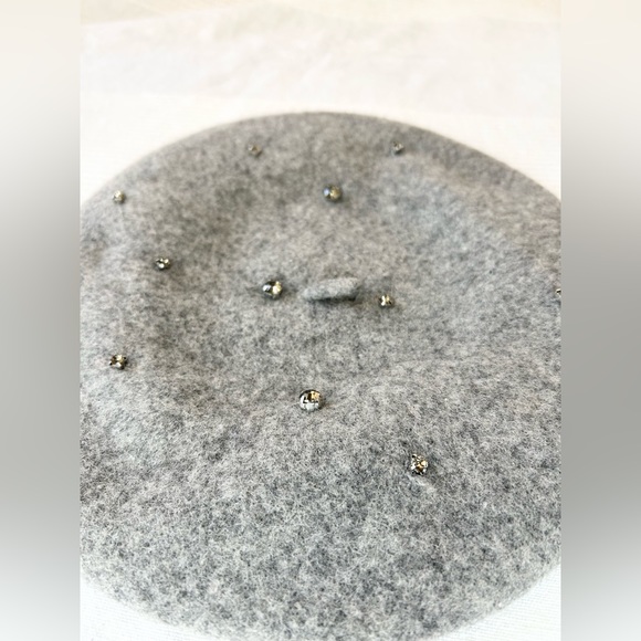 H&M Felted Wool Rhinestone Beret - Picture 9 of 14